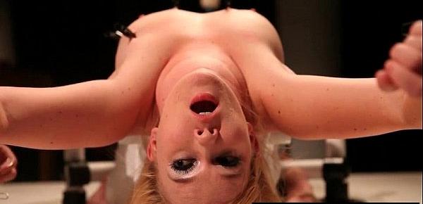  Steamy blond hottie adicted to fetish